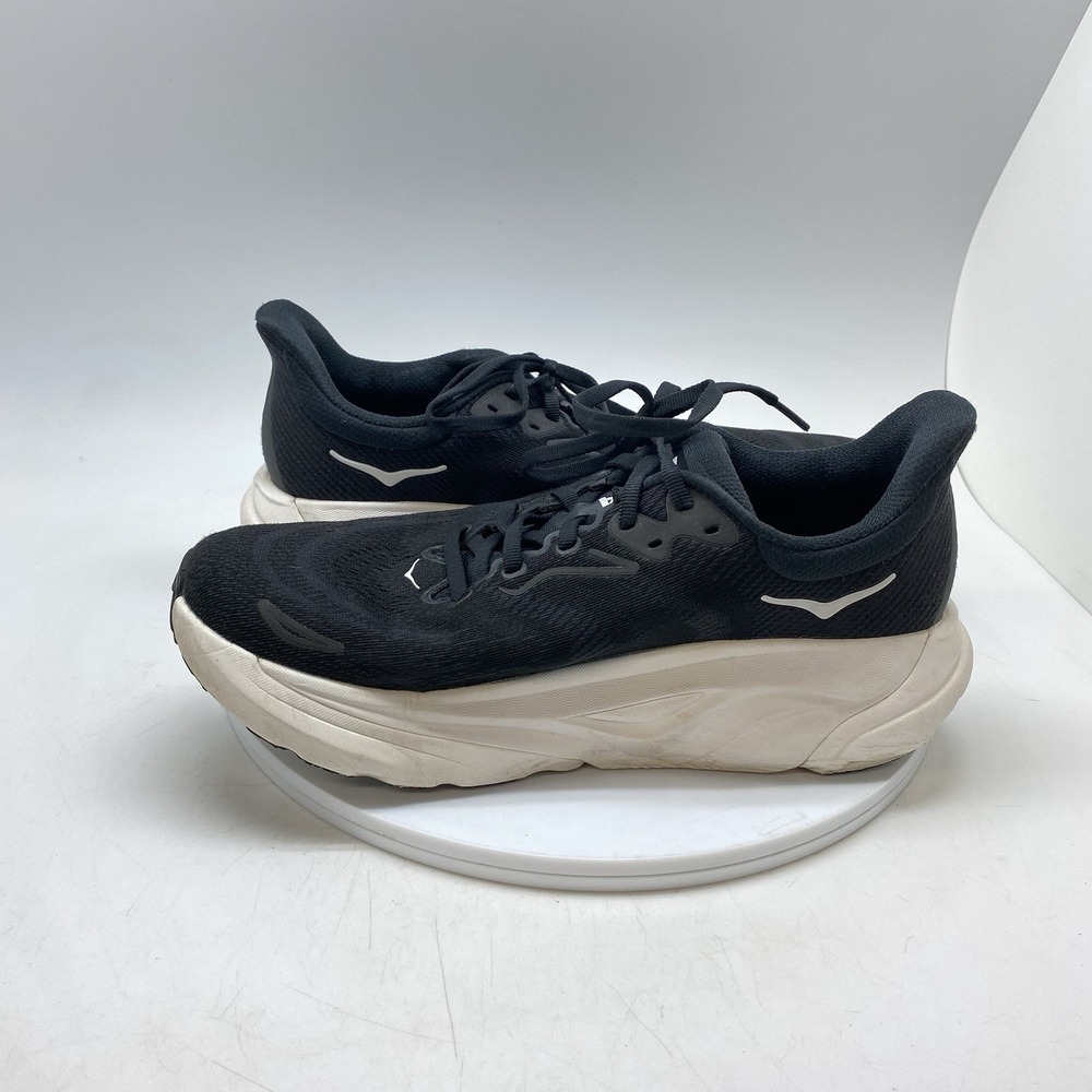 Hoka One One Sneakers Womens 9.5 B Arahi 8 1168691 BWHT Black Running Gym Shoes - Picture 7 of 10
